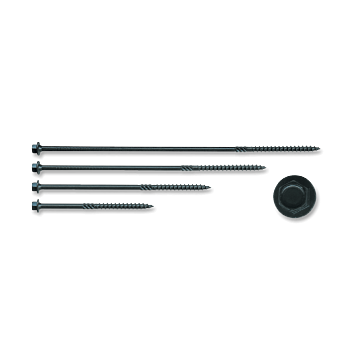 Timber Lag Screws, Exterior Black