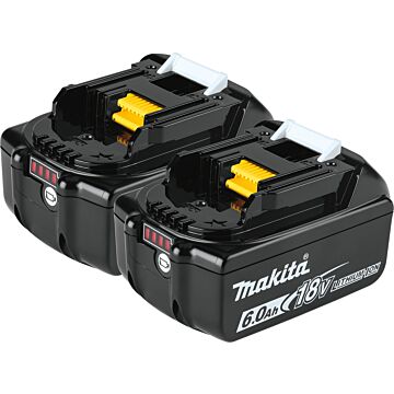 Makita 18V LXT® Lithium-Ion 6.0Ah Battery, 2/pk