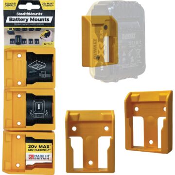 StealthMounts Dewalt Battery Mounts 20V 6pk