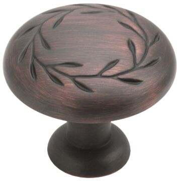 Amerock Nature's Splendor Round Oil-Rubbed Bronze Cabinet Knob