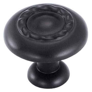 Amerock Inspirations Round Matte Black Cabinet Knob