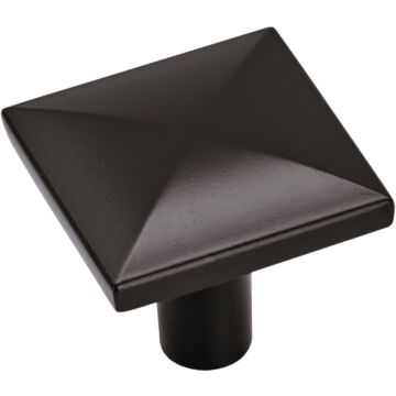 Amerock Extensity Square Matte Black Cabinet Knob