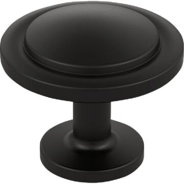 Amerock Loop Round Knob (Matte Black) 1-3/16 in.