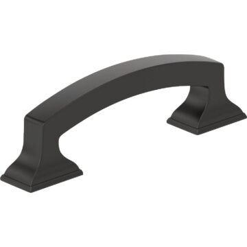 Amerock Everyday Basics Incisive Cabinet Pull (Matte Black) 3 in.