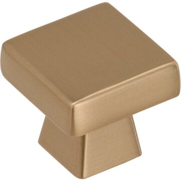 Amerock Blackrock 1.1875 In. Square Golden Champagne Cabinet Knob