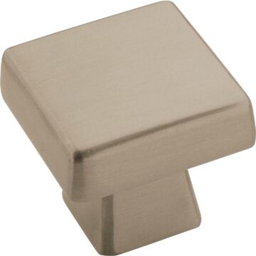 Amerock Blackrock Square Knob (Satin Nickel) 1-3/16 in.