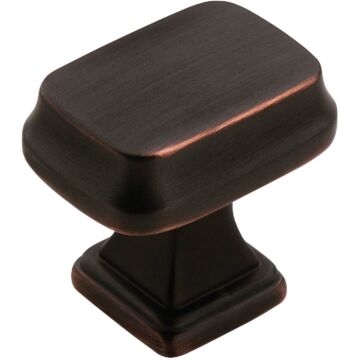 Amerock Revitalize Rectangle Oil-Rubbed Bronze Cabinet Knob