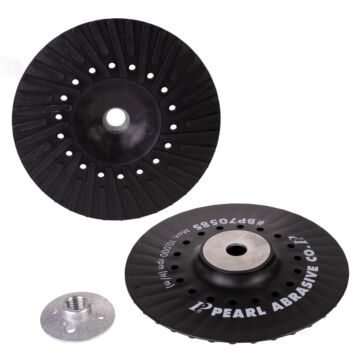 Pearl Abrasives Spiral Faced Backup Pad for Fiber Disc 7" x 5/8"-11