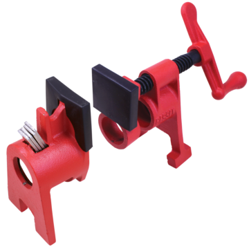 Bessey Tools H-Series Pipe Clamp Fixture set for use with 3/4 Inch Black Pipe