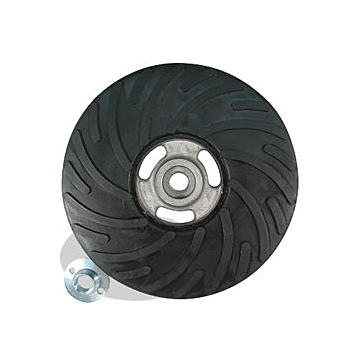 Pearl Abrasives Heavy Duty Rubber Backup Pad for Turbo Cut Discs 4-1/2" x 5/8"-11 Center Nut