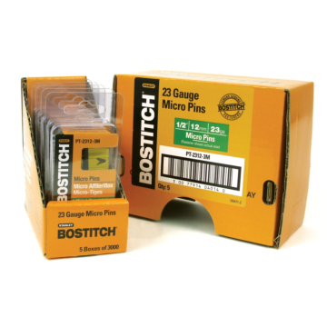 Bostitch 1/2-Inch 23-Gauge Headless Pin, 3,000-Pack