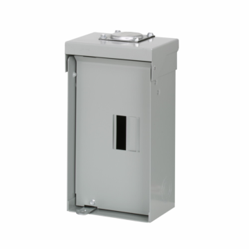Eaton BR main lug loadcenter,Rainproof, furnished with hub closure plates,Main lug,125 A,6R,Aluminum,Cover included,NEMA 3R,Metallic,10 kAIC,2 Spaces,4 Circuits,Three-wire,Single-phase