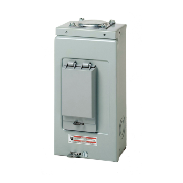 Eaton BR 70 Amp Outdoor 2 Space 4 Circuit Main Lug Loadcenter with Cover