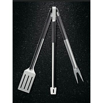 Breeo SS 3 Pieces 24.75 in L Spatula x 24.5 in L Tongs x 21 in Forks Grilling Tool Set