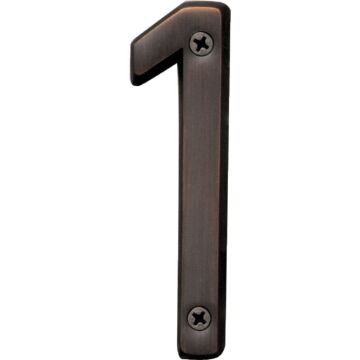 HY-KO Hy-Ko Prestige Series 4 In. Oil Rubbed Bronze House Number One