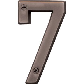 HY-KO Hy-Ko Prestige Series 4 In. Oil Rubbed Bronze House Number Seven