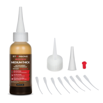 Starbond BR-500 Starbond "Dark Brown" Medium-Thick CA Glue, 2 ounce