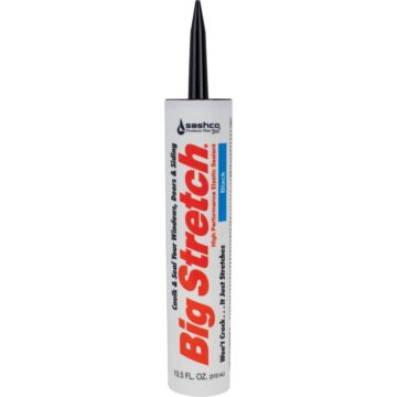 Sashco Big Stretch Acrylic Elastomeric Caulk (Black) 10.5 oz