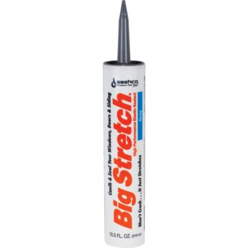 Sashco Big Stretch Acrylic Elastomeric Caulk (Gray) 10.5 oz