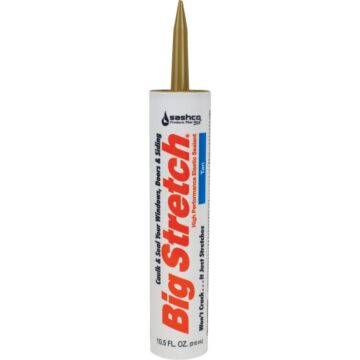 Sashco Big Stretch Acrylic Elastomeric Caulk (Tan) 10.5 oz