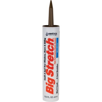 Sashco Big Stretch Acrylic Elastomeric Caulk (Woodtone) 10.5 oz