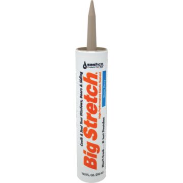 Sashco Big Stretch Acrylic Elastomeric Caulk (Slate Gray) 10.5 oz