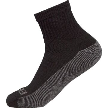 BERNE Berne Men's 6 to 12 Gray Everyday Work Quarter Socks (3-Pack)