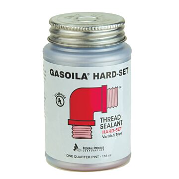 Gasoila 1/4 pt Brush-Top Can Liquid Hard Setting Thread Sealant