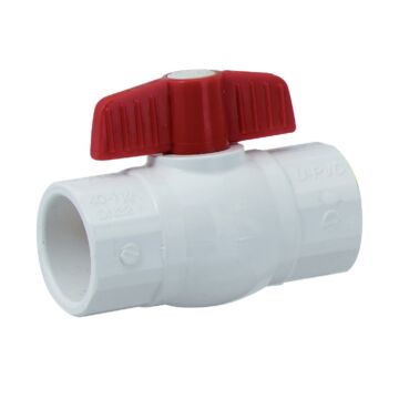 Boshart Industries 1-1/4" SLIP PVC BALL VALVE EPDM SEAT - EPDM STEM O-RING