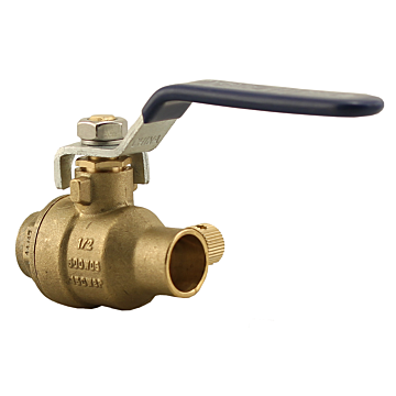 Boshart Industries NL 1/2"CxC BALL VALVE W/ DRAIN