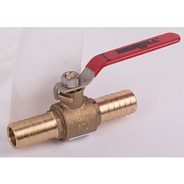 Merrill 3/4 x 1 in Insert Barb x Insert Barb Brass/SS Insert Ball Valve