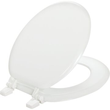 Bemis Mayfair Round Closed Front White Wood Toilet Seat