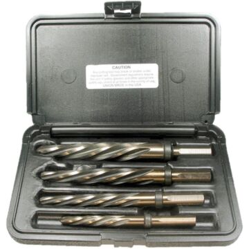 CTD Consolidated Toledo Drill 50-AG 4 Different Sizes Standard Spiral Tri-Flat Car Reamer Set