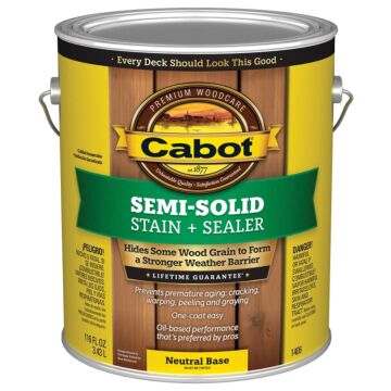 Cabot Semi-Solid Stain + Sealer (Neutral) 1 gal