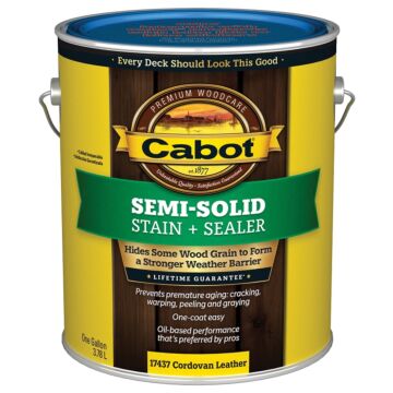 Cabot Semi-Solid Stain + Sealer (Cordovan Brown) 1 gal