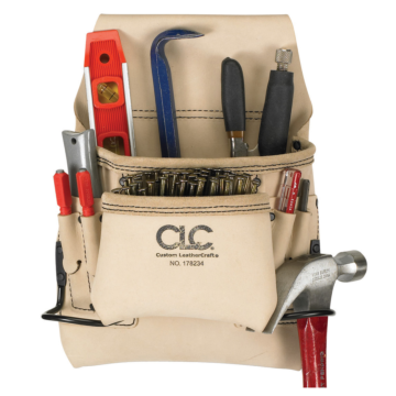 CLC 8 Pocket Carpenter's Nail & Tool Bag