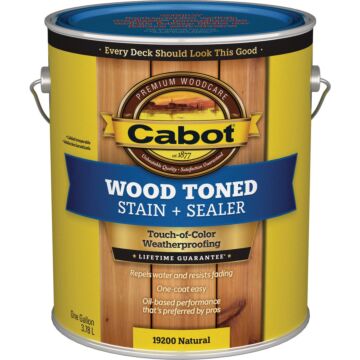 Cabot Wood Toned Stain + Sealer VOC (Natural) 1 gal