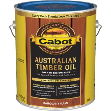 Cabot Australian Timber Oil Low VOC (Mahogany Flame) 1 gal