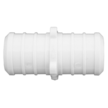 Boshart Industries 1" Plastic White PEX Coupling, Lead Free