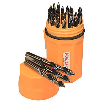 Consolidated Toledo Drill VORTEX–POINT™ 175-VT Mechanic Length 1/16 in 1/2 in Mechanic Length Drill Bi Set