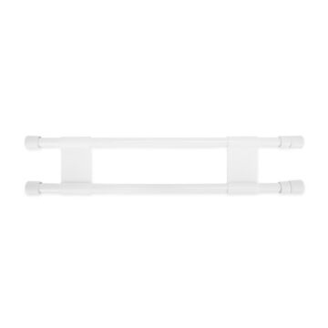 Camco Manufacturing RV Refrigerator Double Bar Set (White) Extends 16 in. to 28 in.