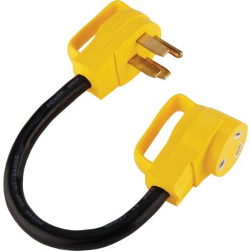 Camco Manufacturing PowerGrip 50A/30A Dogbone RV Power Cord Adapter
