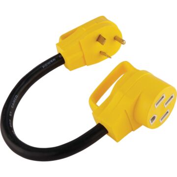 Camco Manufacturing PowerGrip 30A/50A Dogbone RV Power Cord Adapter