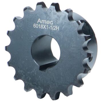 Amec Double Chain Coupler Sprocket for #60-2 Chain with 1-1/2" Shaft
