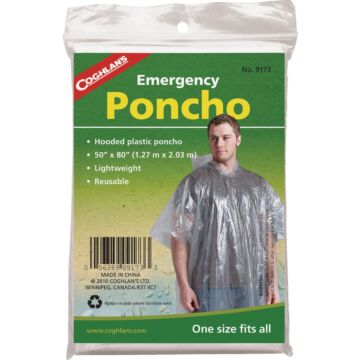 Coghlans Emergency Rain Poncho - 50 in. x 80 in.