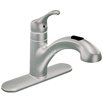 Moen Renzo Spot Resist Stainless One-Handle Pullout Kitchen Faucet