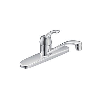 Moen CA87526 Chrome One-Handle Low Arc Kitchen Faucet