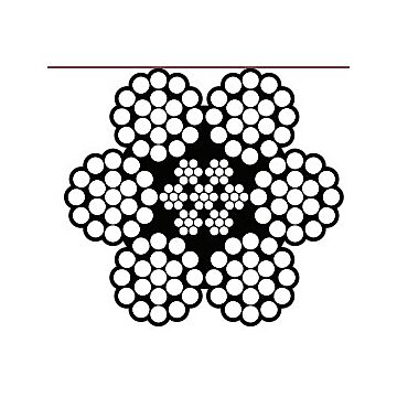 1/2 in. 24000 lb 6x19 Wire Rope - 250 ft