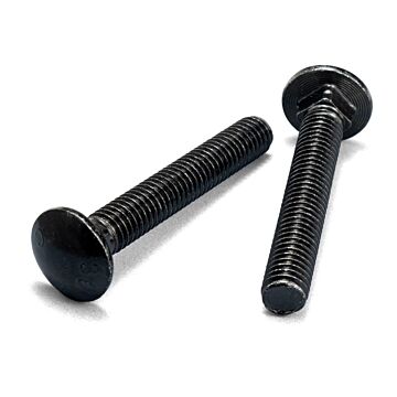 1/2"-13 x 3-1/2" Carriage Bolt, Coarse Thread, Black 