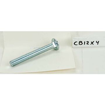 5/8"-11 x 6" Carriage Bolt, Coarse Thread, Zinc 